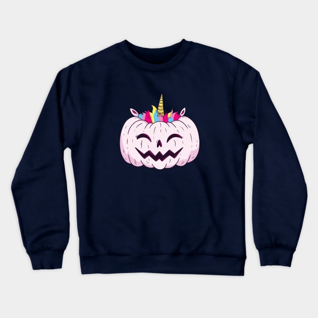 Unicorn Pumpkin Crewneck Sweatshirt by LR_Collections